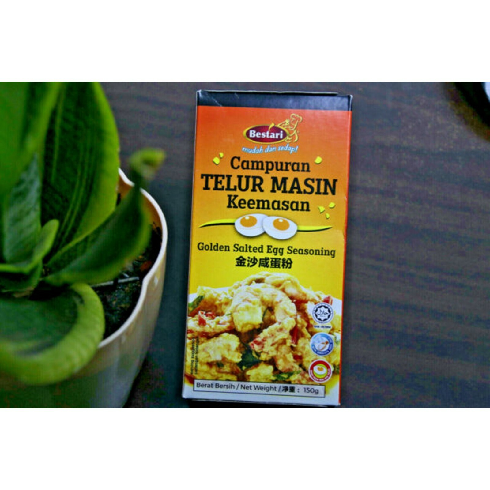 Golden Salted Egg Powder Bestari – Halal (150g x 4 boxes)