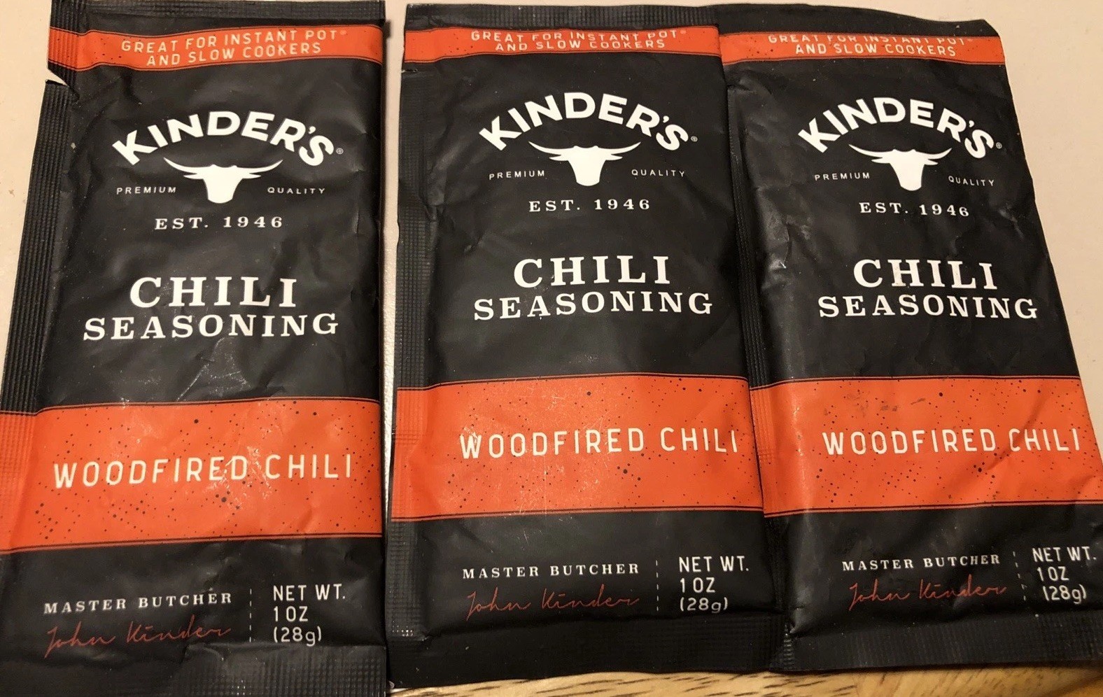 Kinder’s Woodfired Chili Seasoning Mix 3 Pack
