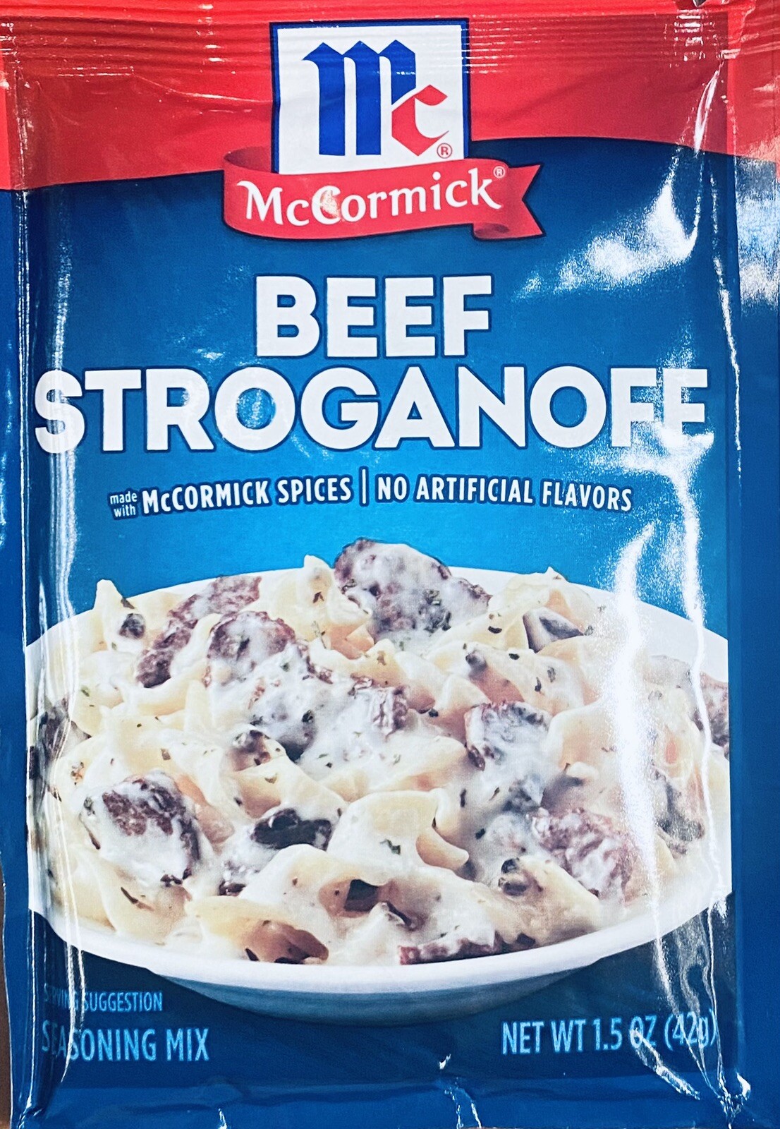 McCormick BEEF STROGANOFF Seasoning Mix Savory Spices 1.5 oz Packet