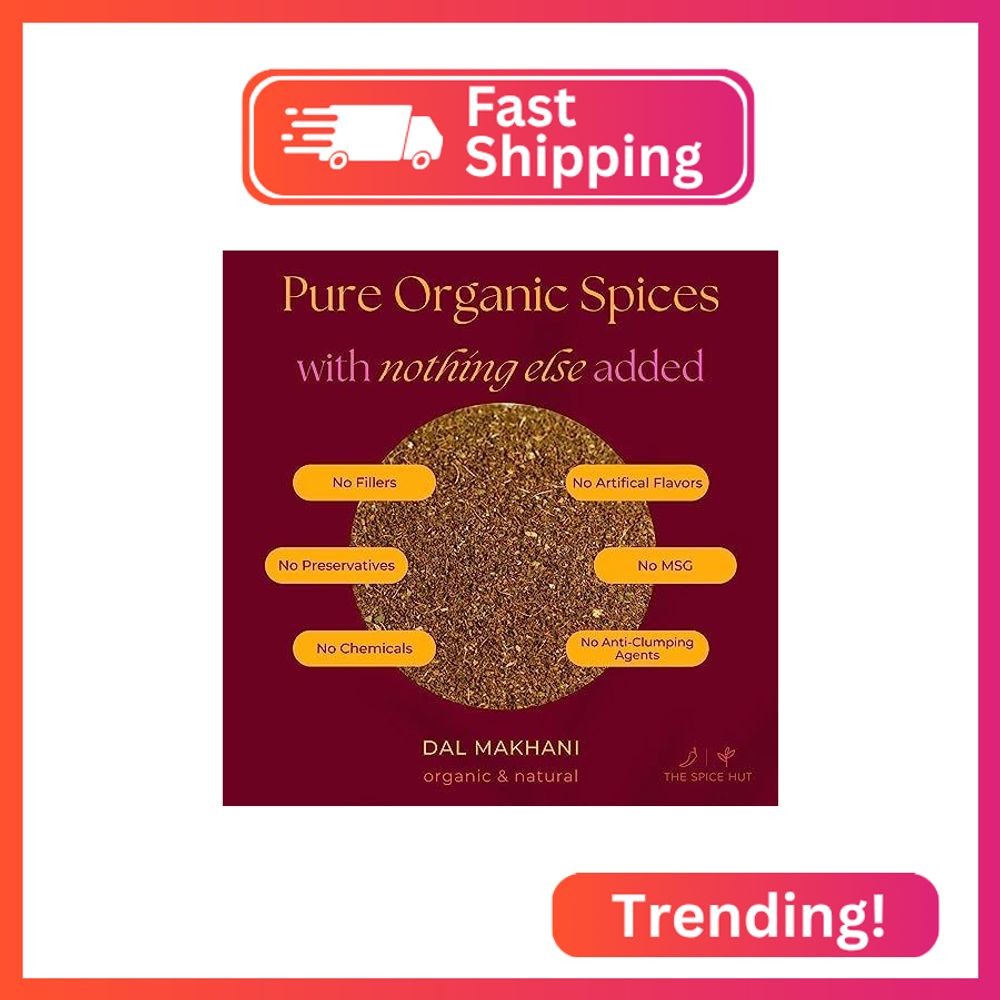 Spice Hut – Dal Makhani Lentil Seasoning Organic, Salt-Free, Indian Lentil Spice