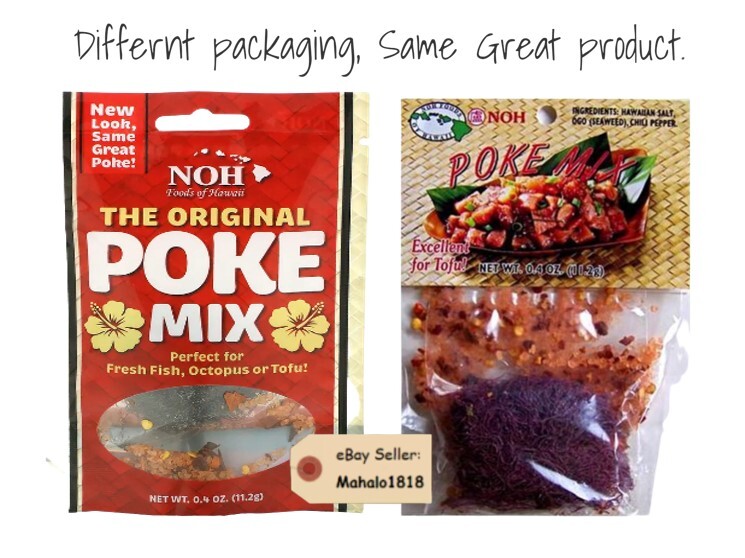 12 Hawaiian POKE MIX SEASONING -Tuna Marlin Tofu Sashimi Limu Poke NOH foods