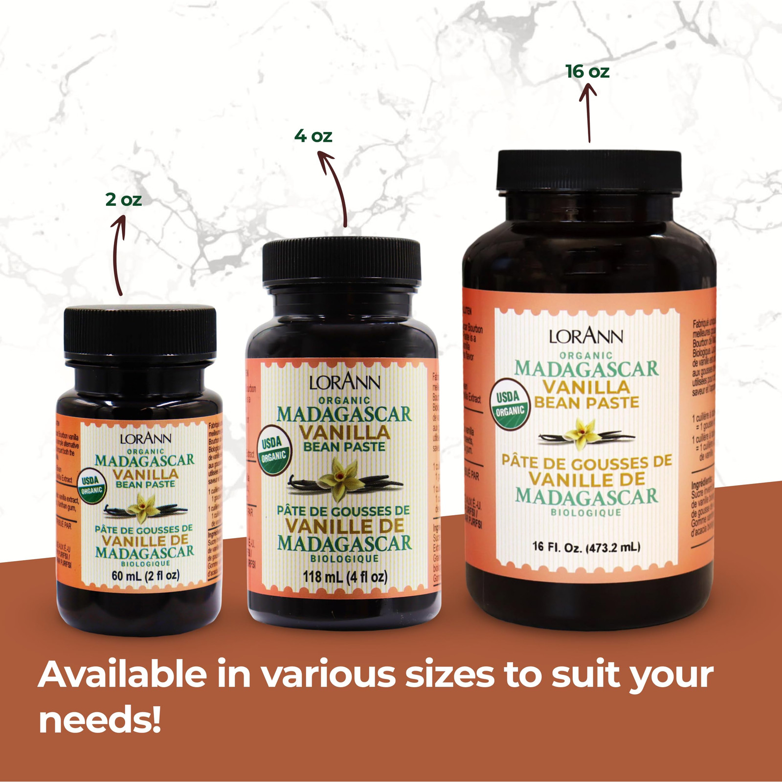 Natural Vanilla Bean Paste 4 Fl Oz Concentrated Flavor for Baking Cooking