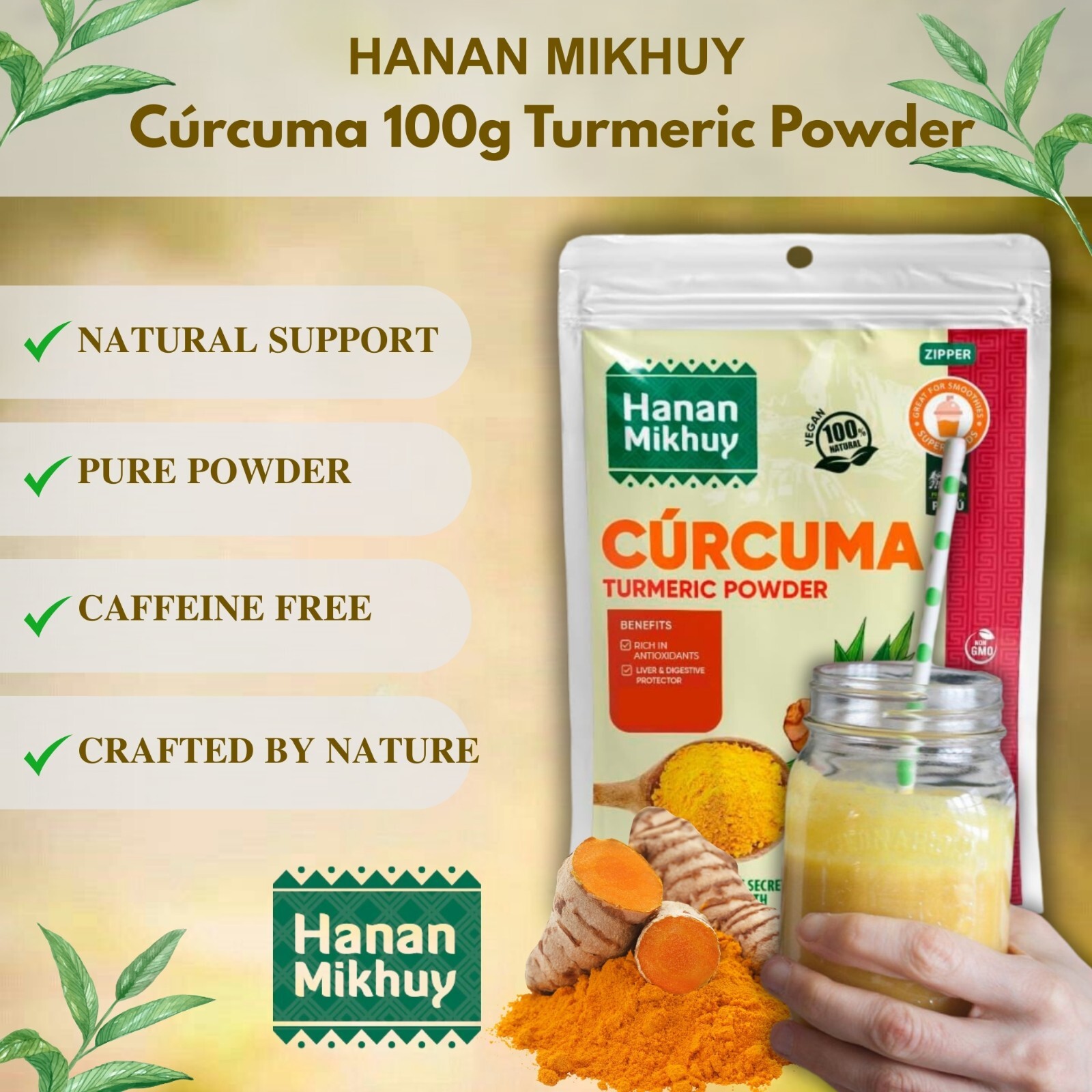 Curcuma – 100% Natural Turmeric Powder for Vitality & Digestive Wellness – Peru