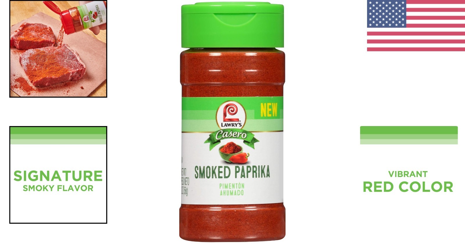 2 oz Smoked Paprika Powder Jar Kosher Seasoning for Stews and Meats