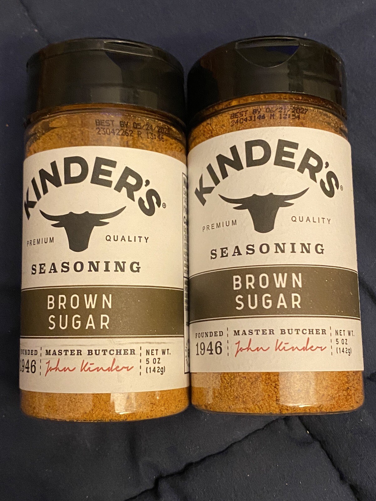 Lot Of 2 Kinder’s Brown Sugar Seasoning Dry Spice Rub 5 Oz Each