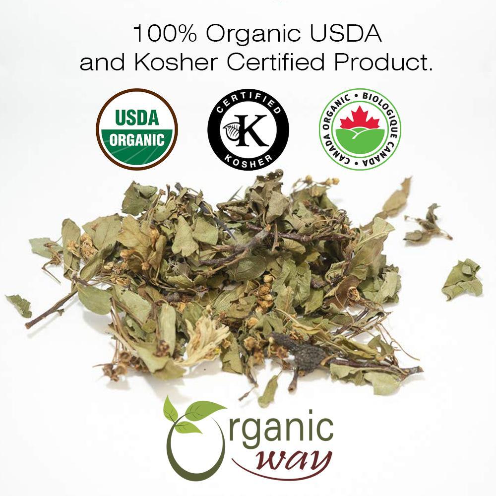 Organic Way Hawthorn Leaf & Flower Whole – Organic, Kosher & USDA Certified