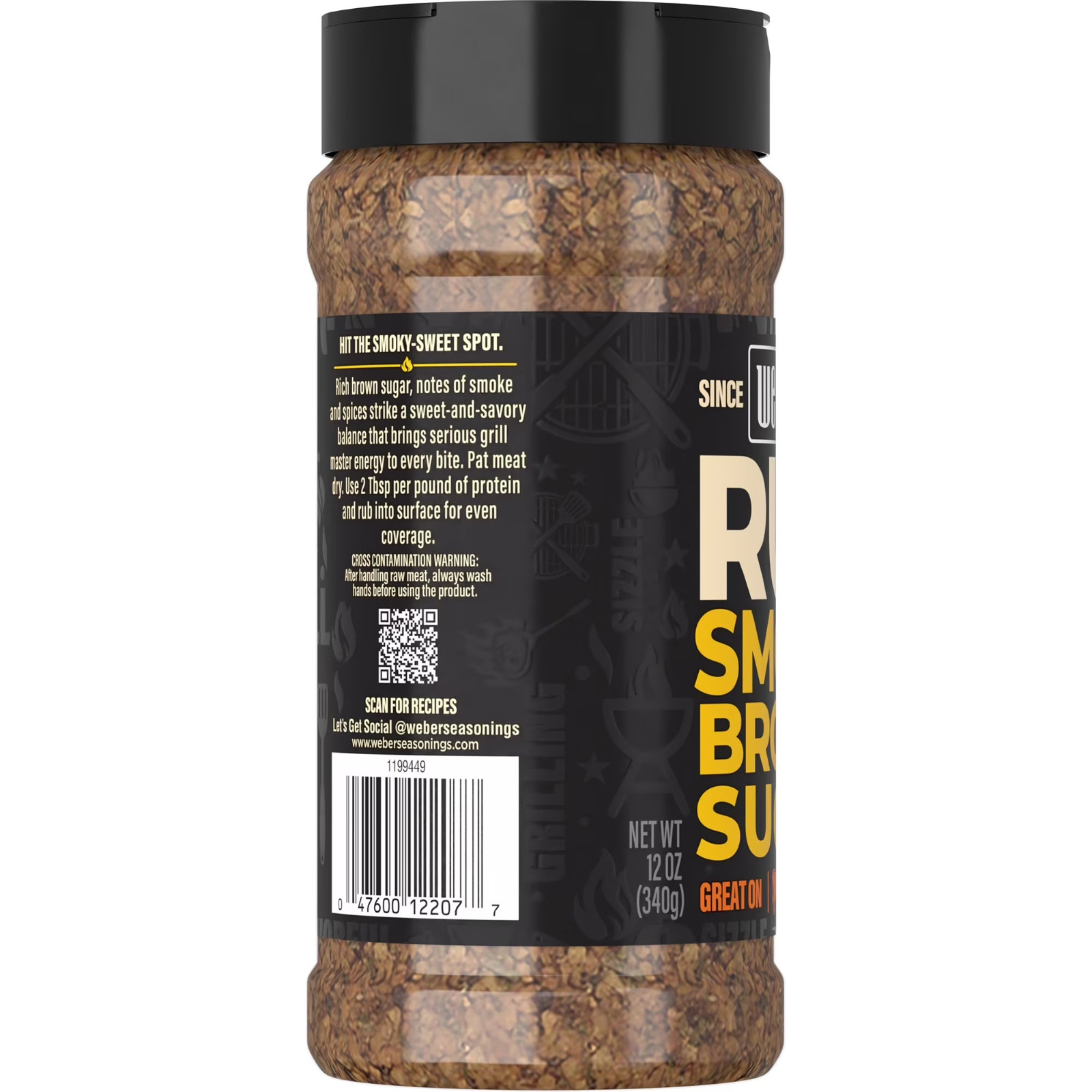 Weber Smoky Brown Sugar Dry Rub, 12oz