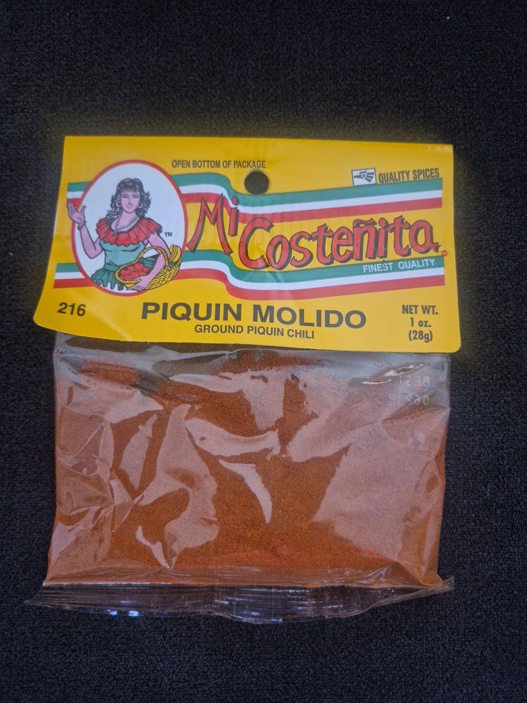 chile piquin en polvo