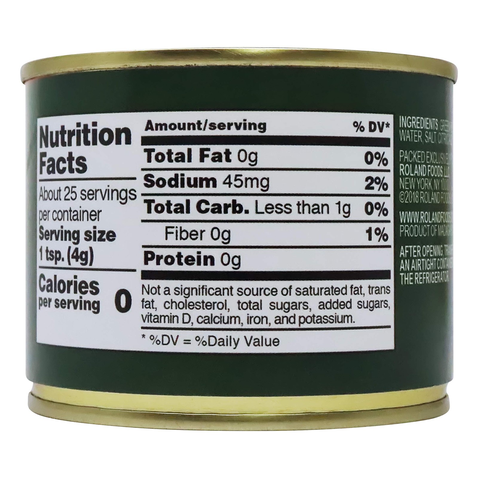 Green Peppercorns in Brine by Roland (3.5 ounce) 2 Pack 3.5 Ounce (Pack of 2)