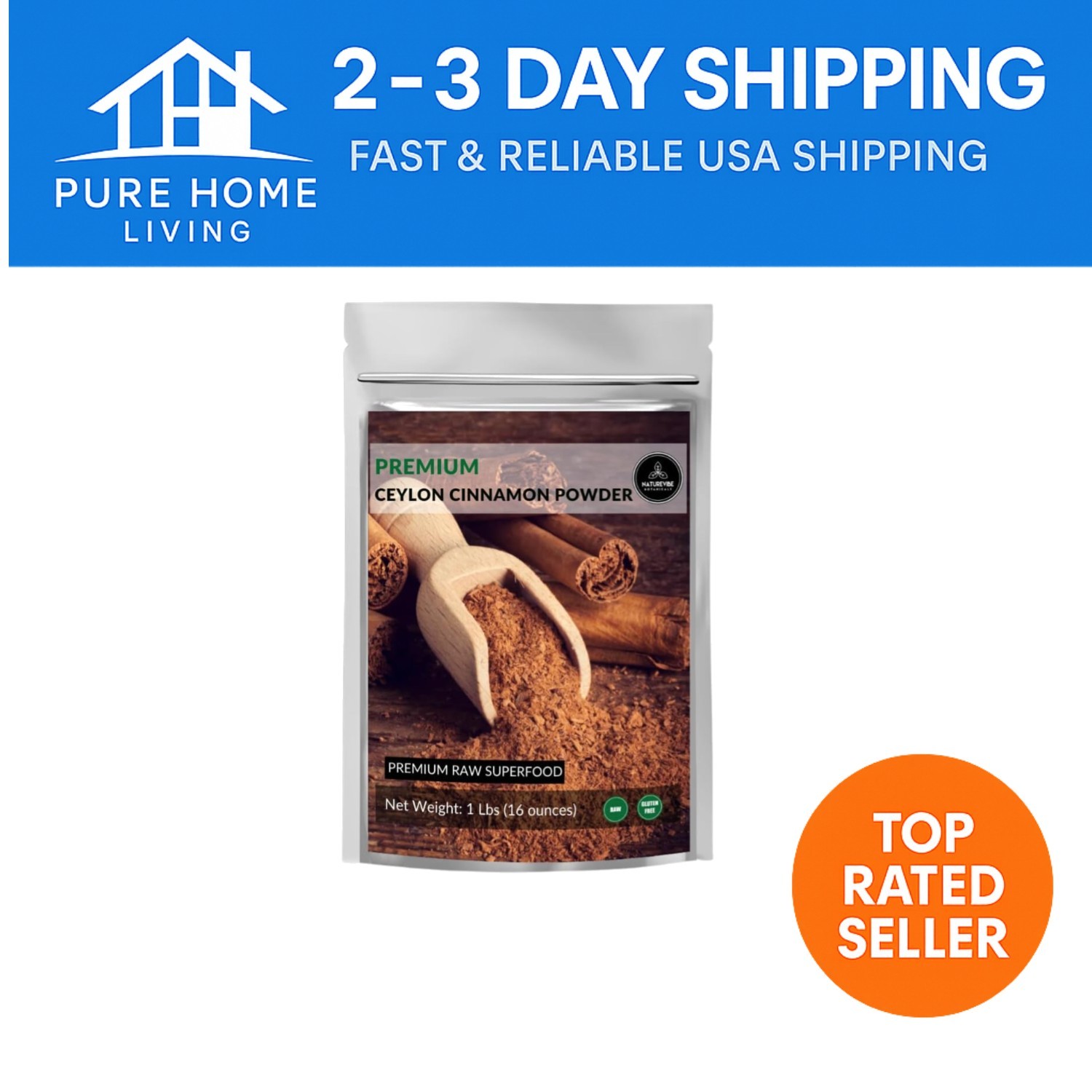 1lb Ceylon Cinnamon Powder | Ancient Spice, Keto & Gluten-Free Delight