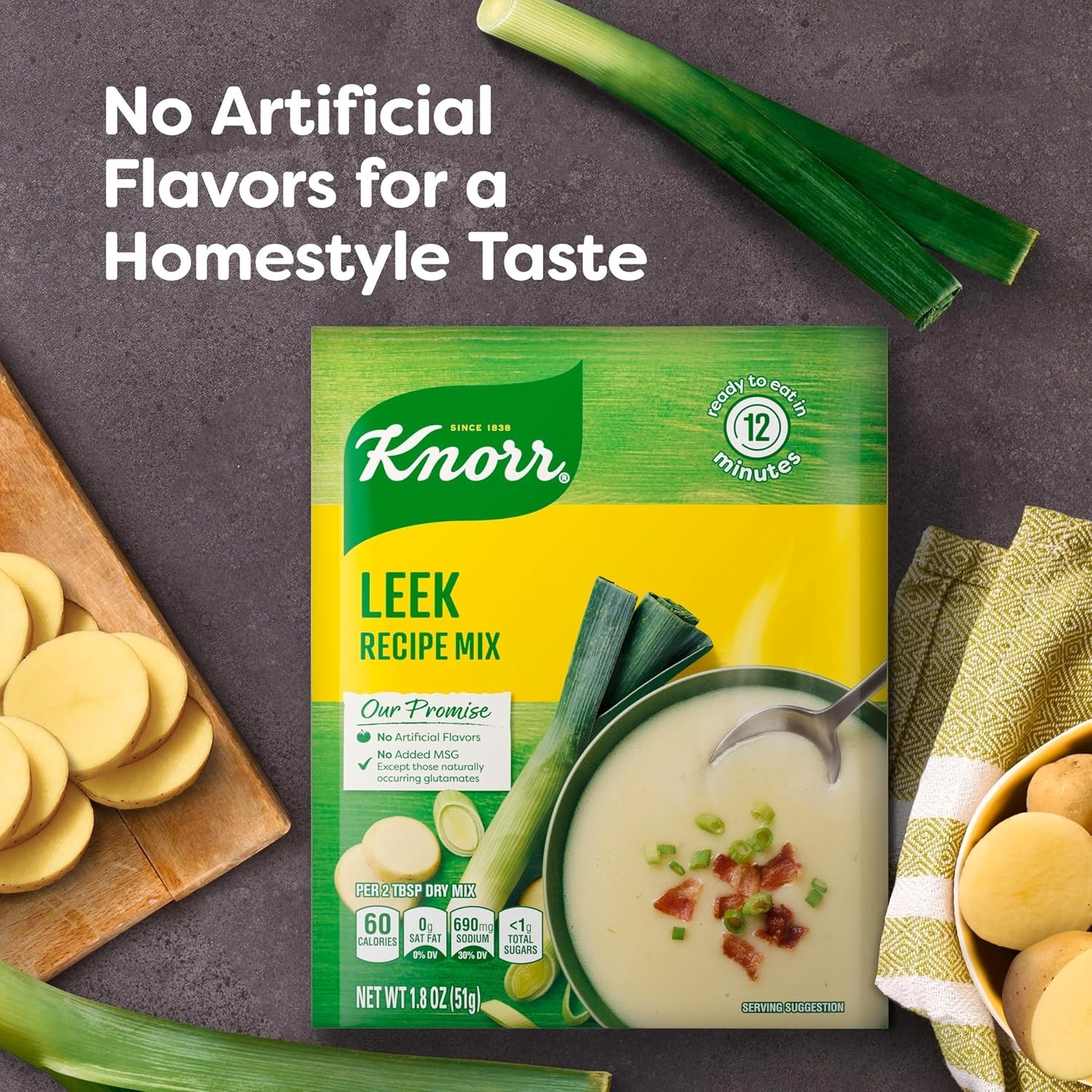 Knorr Soup Mix and Recipe Mix Leek For Soups, Sauces and Simple Meals – 1.8 oz