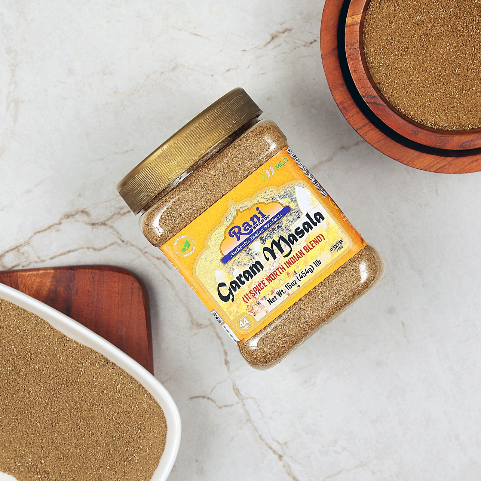 Rani Garam Masala Indian 11-Spice Blend 16oz (1lb) 454g PET Jar
