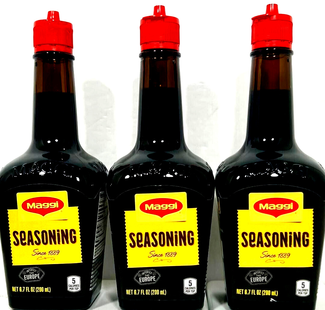 Maggi Liquid Seasoning Since 1889 Imported From Europe 6.7oz (Pack of 3)~SALE