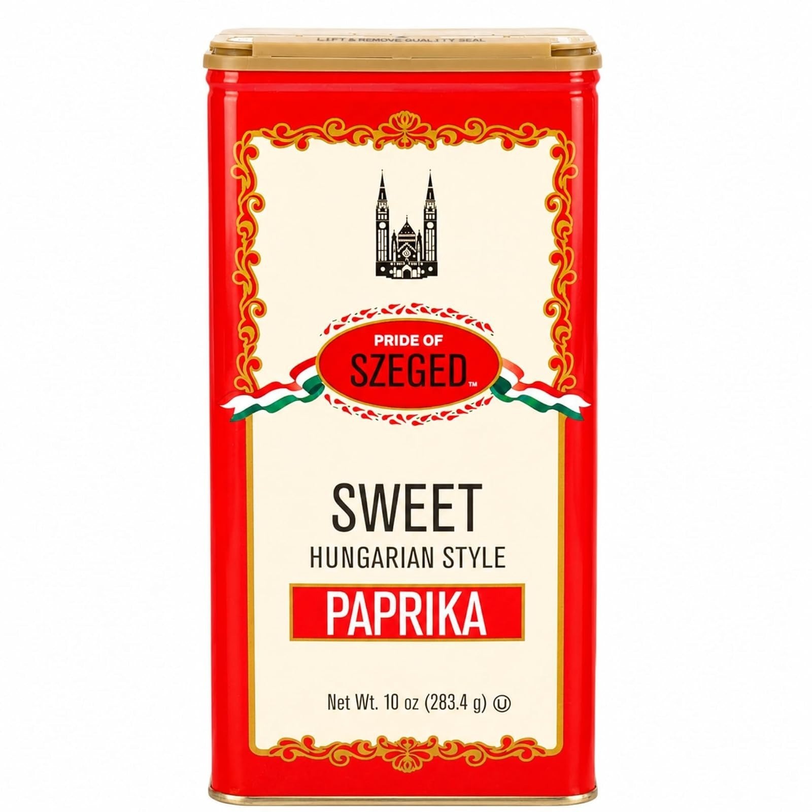 Pride Of Szeged Hot Paprika Powder, 4 oz Tin, Kosher Spices