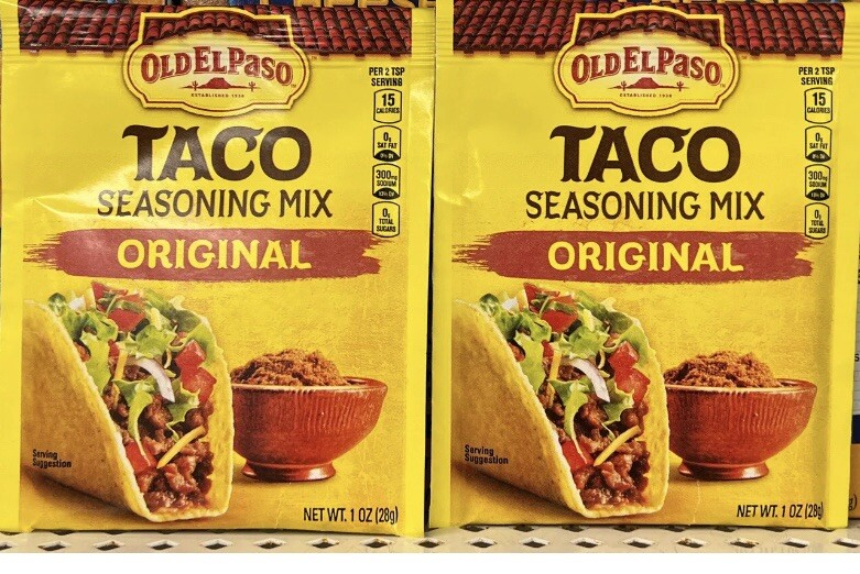 3 Packs of Old El Paso Original Taco Seasoning Mix 3 Packs – 1 oz Each New