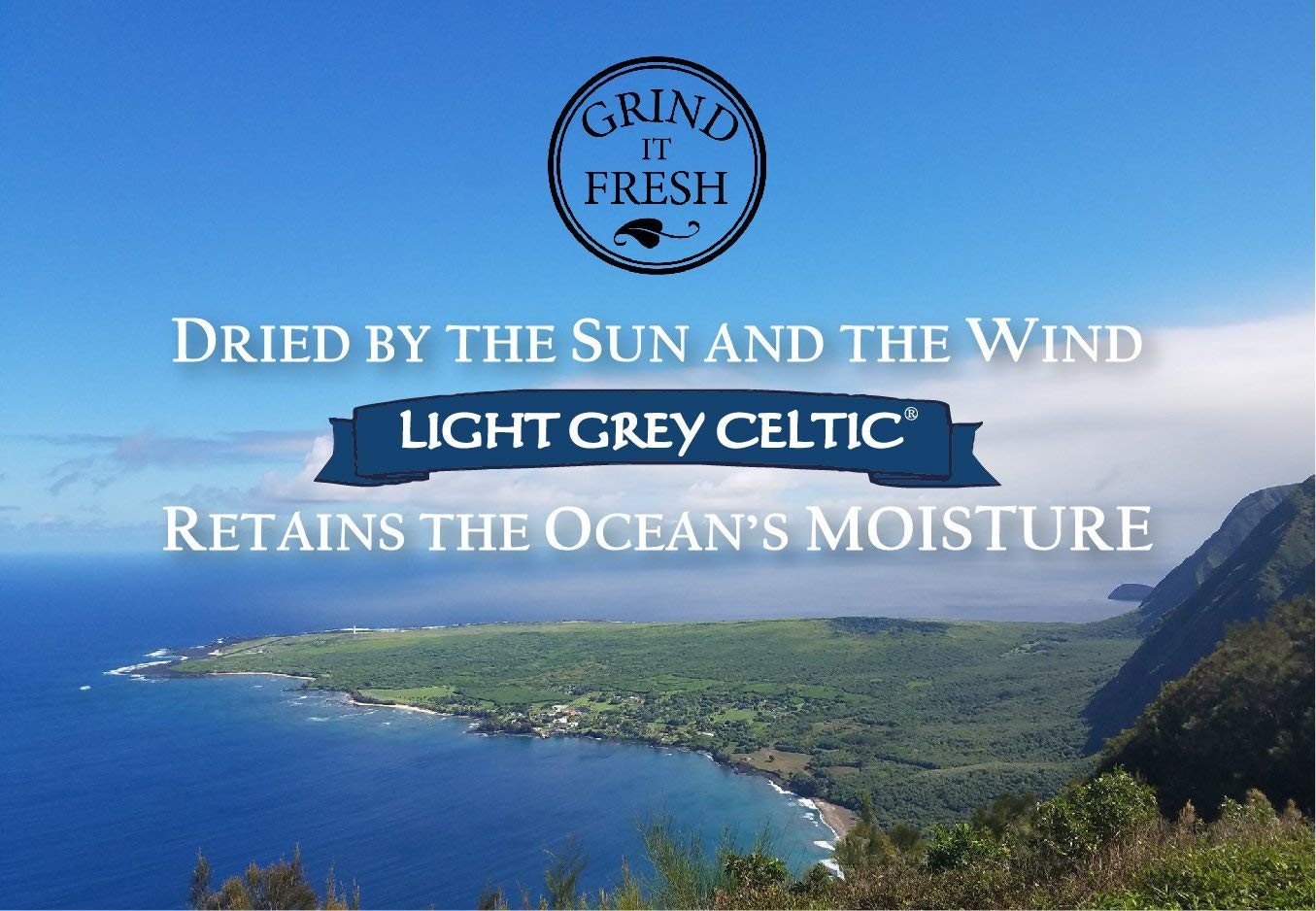Light Grey Celtic Sea Salt 1 Pound Resealable Bag Additive-Free Delicious