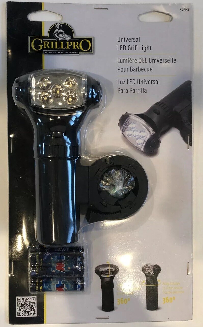 Grill Pro Universal LED Grill Light Batteries Included