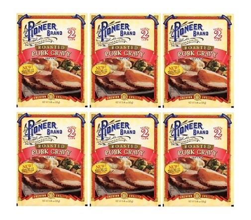 Pioneer Brand Roasted Pork Gravy Mix 6 Pack