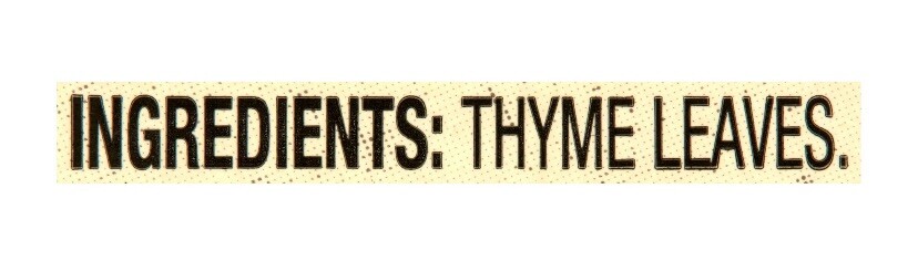 ❤️Great Value THYME LEAVES Seasoning, 0.75 Oz Cooking Kitchen Chef Spices