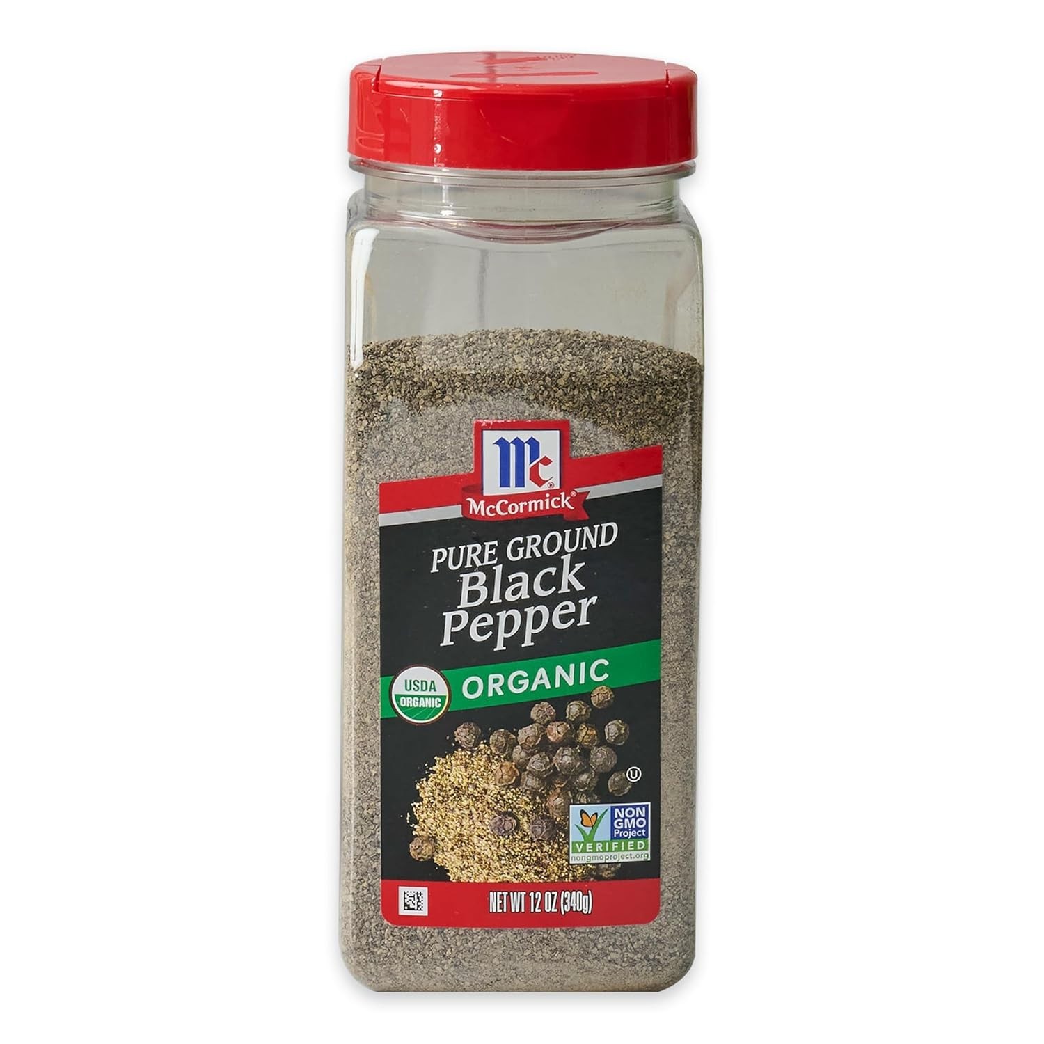 Mccormick Organic Pure Ground Black Pepper, 12 Oz