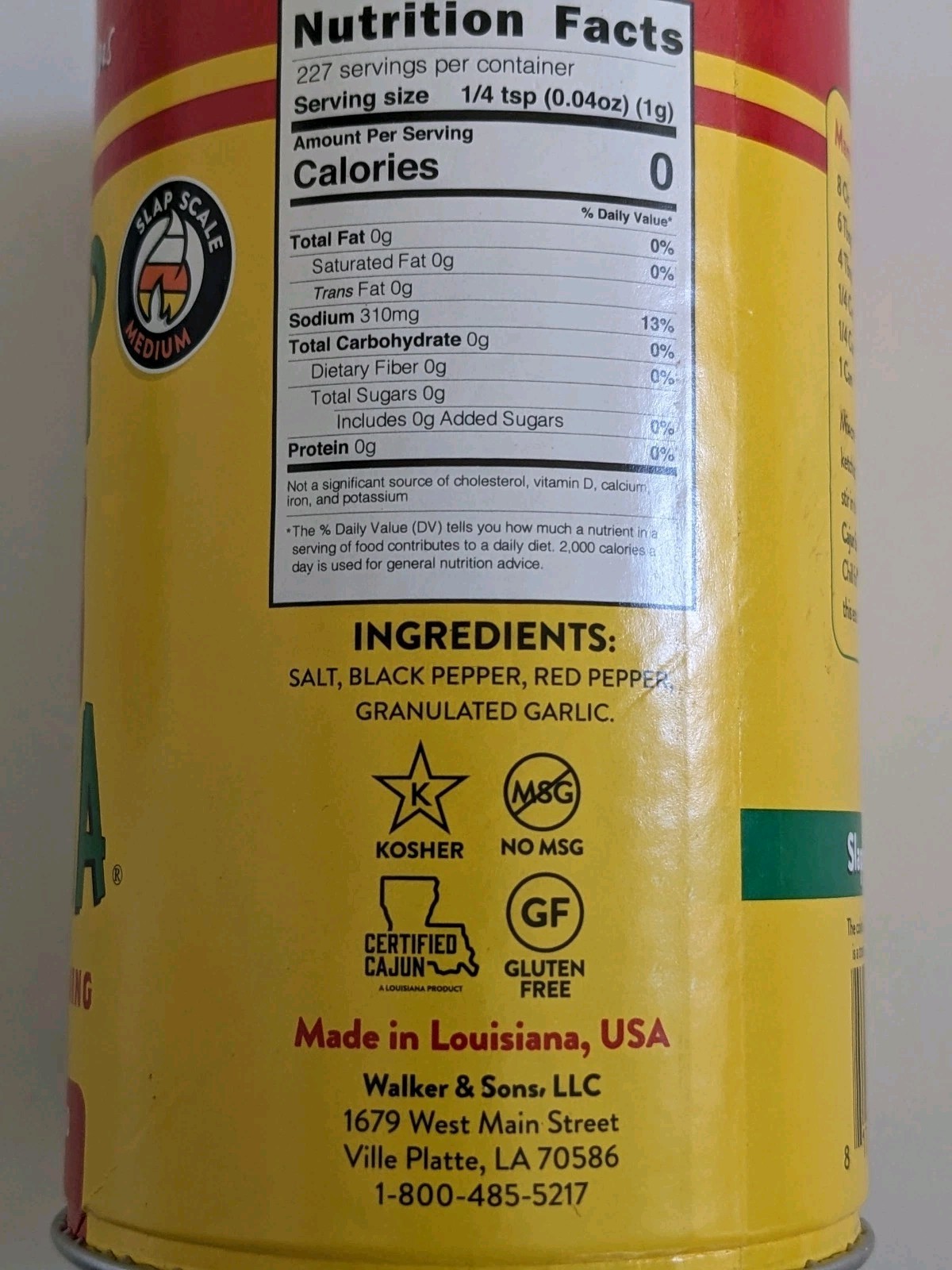 Tony Chachere’s Creole Original Spice Seasoning Slap Ya Mama Cajun Lot 8 oz each