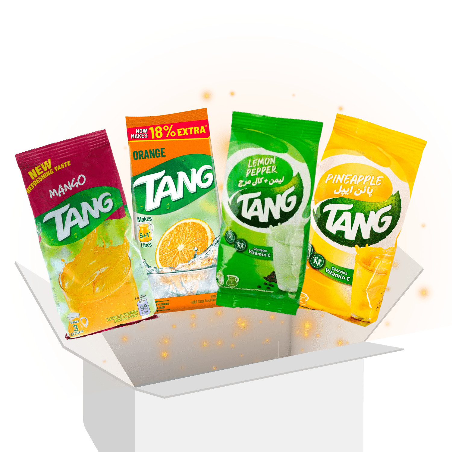 Tang Fruit Variety Instant Drink Powder Sachets Mix Packs Bundle Box Set