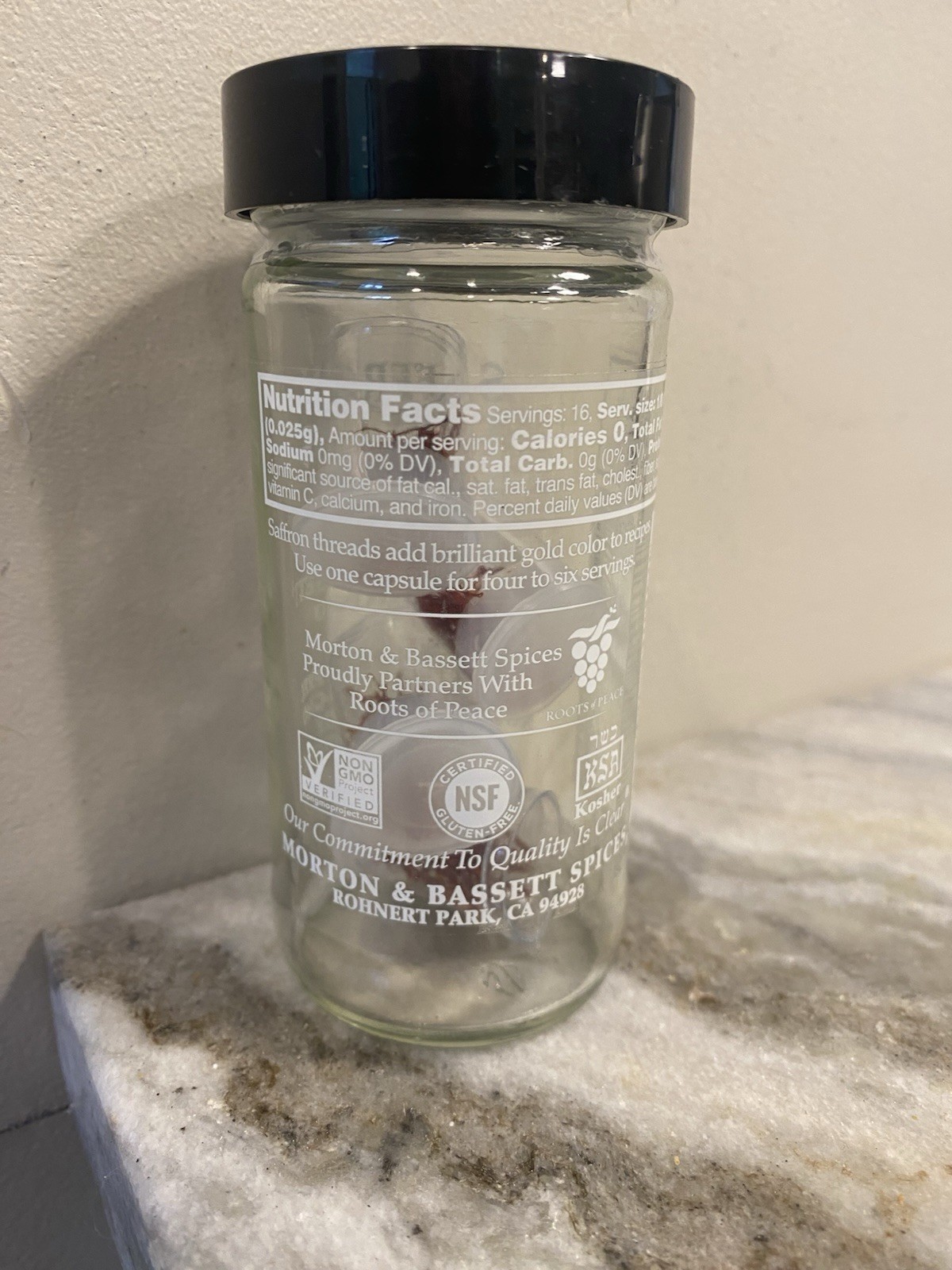 Morton & Bassett Saffron Threads Spice Brand New