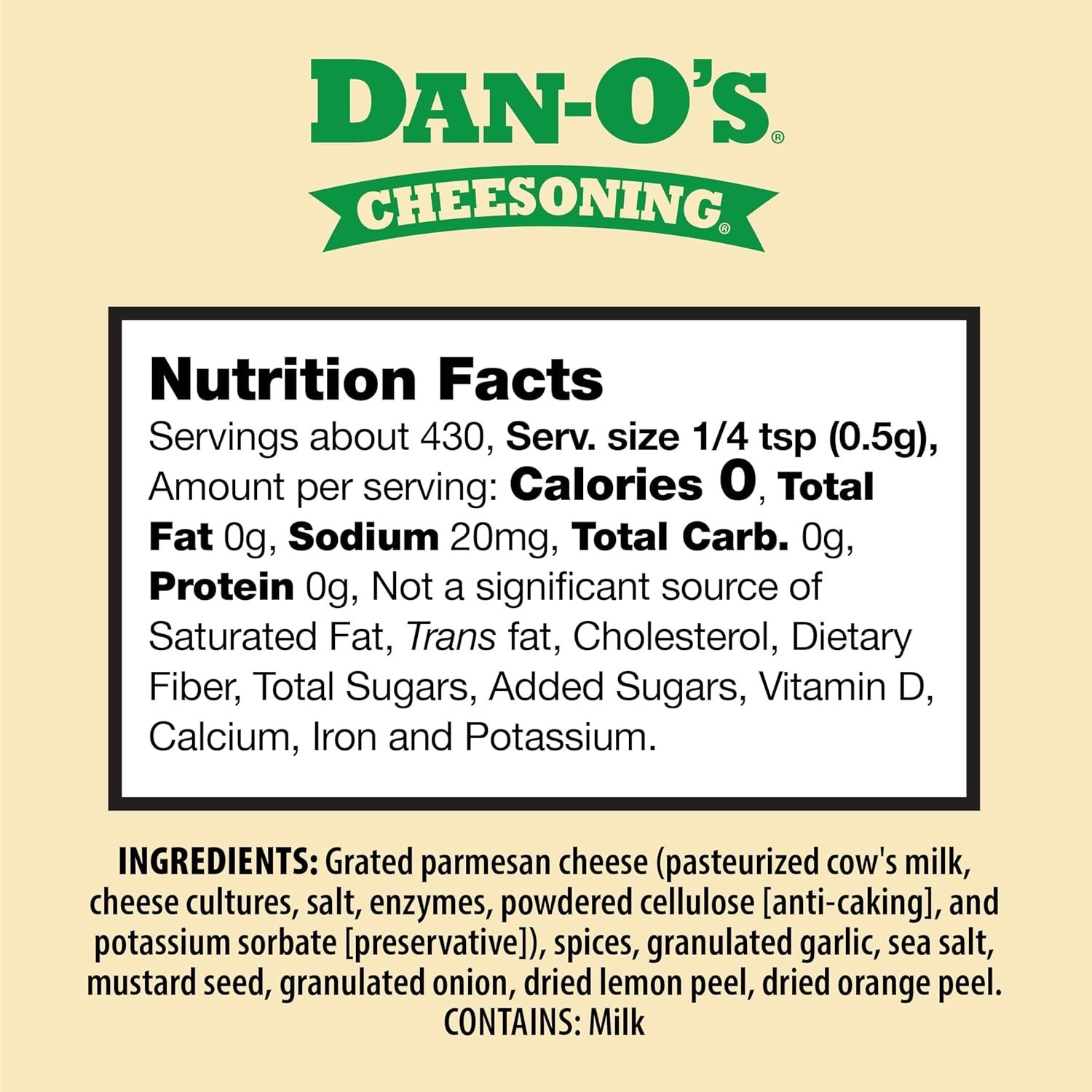 Cheesoning Seasoning, 7.6 oz – Sugar-Free, Zero-Calorie Flavor Revolution