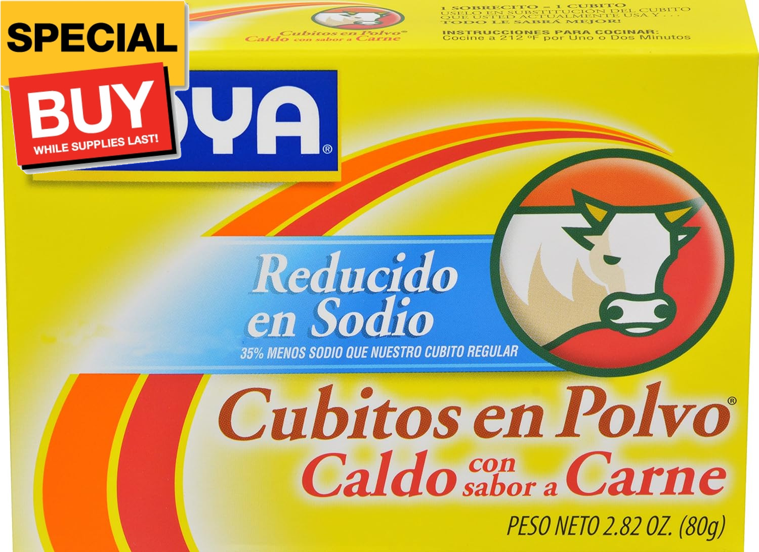 Foods Beef Bouillon Reduced Sodium, 2.82 Ounce