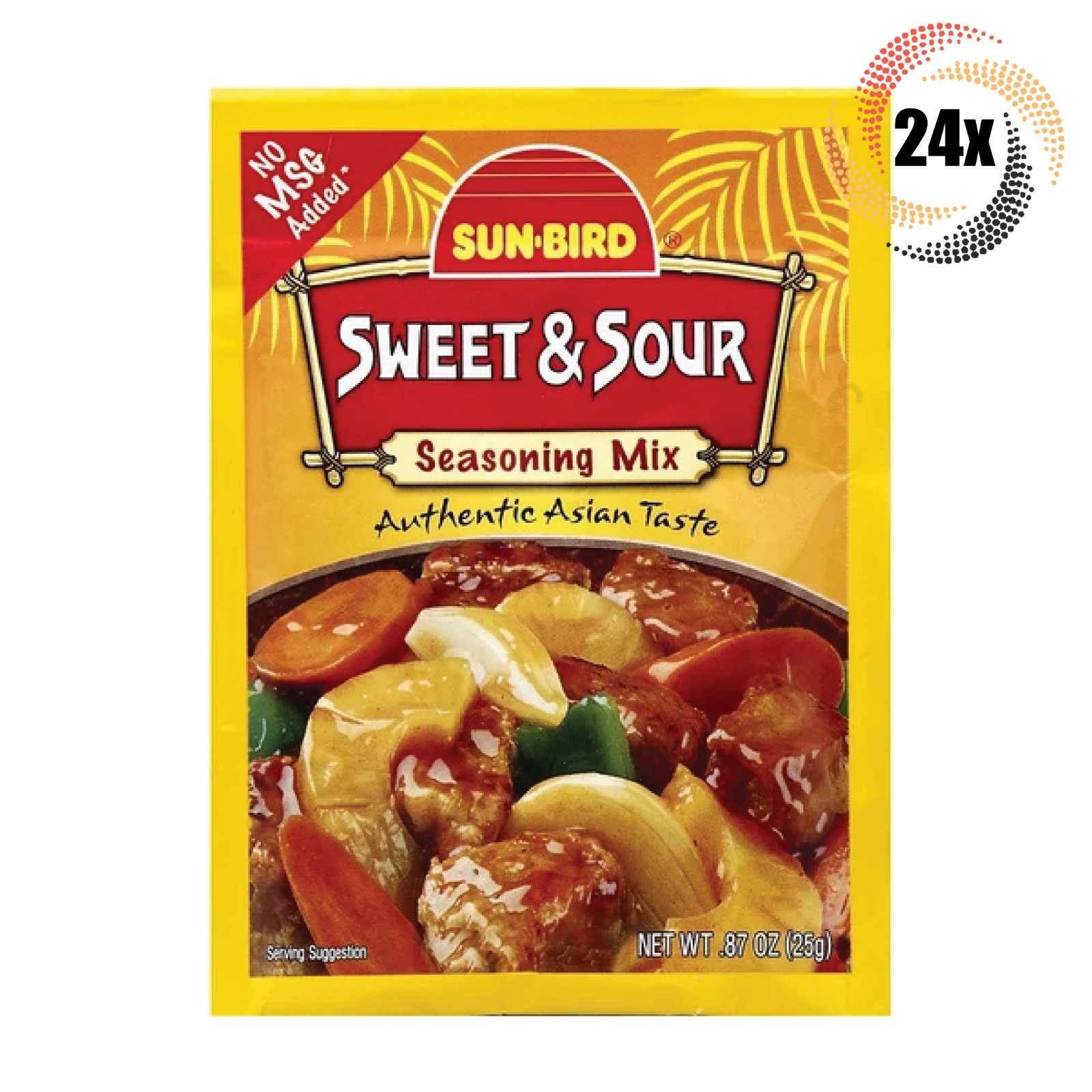 24x Packets Sun Bird Sweet & Sour Seasoning Mix | Authentic Asian Taste | .87oz