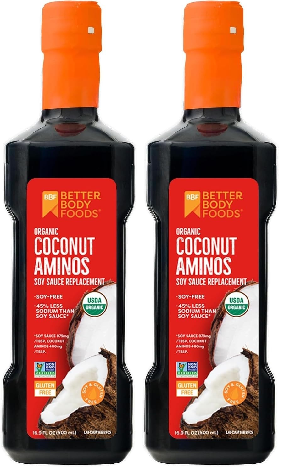 Pack of 2 Organic Coconut Aminos – All-Purpose Soy Sauce Alternative, No Gluten