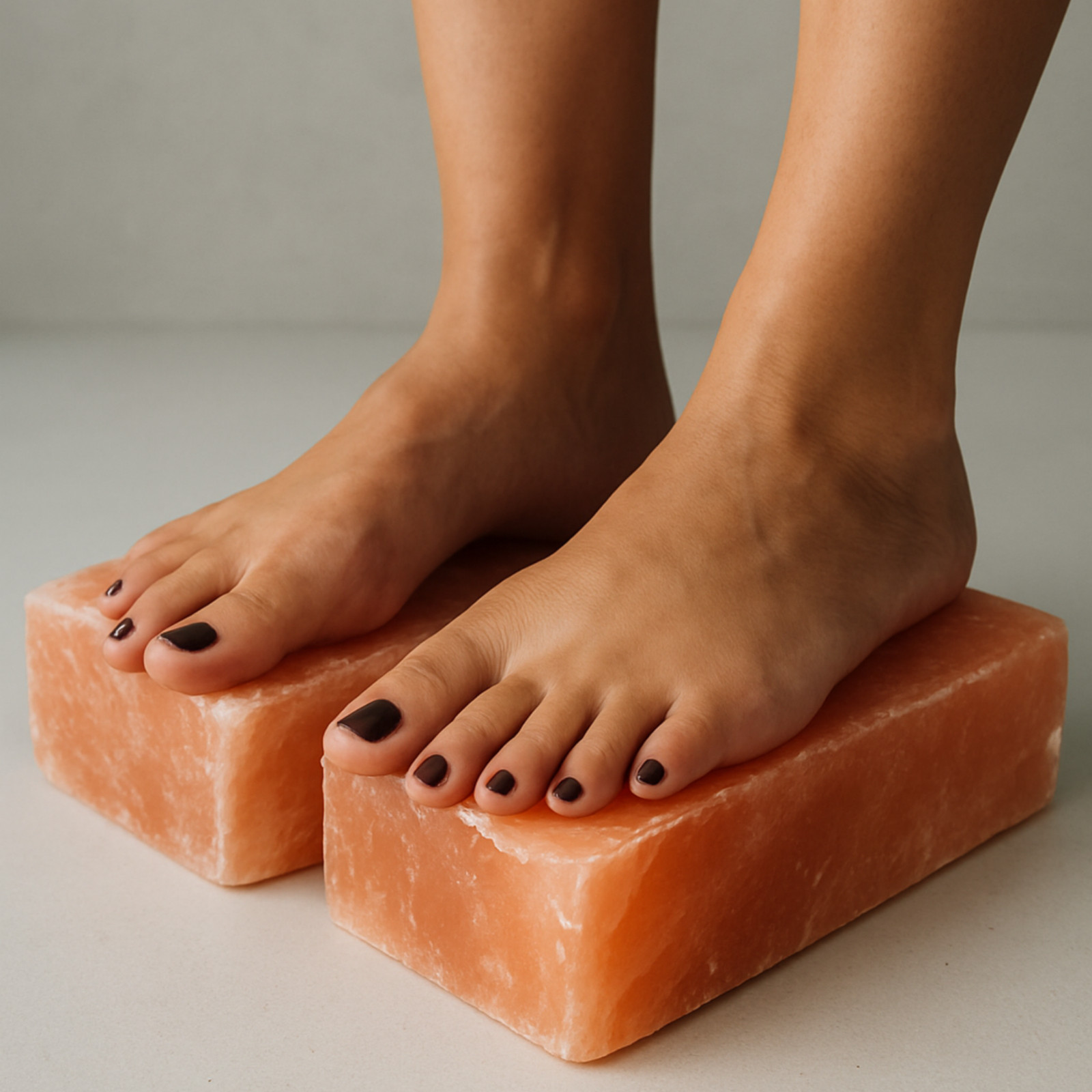 Himalayan Pink Salt Foot Therapy Blocks – Organic Spa Detox Anti-Bacterial