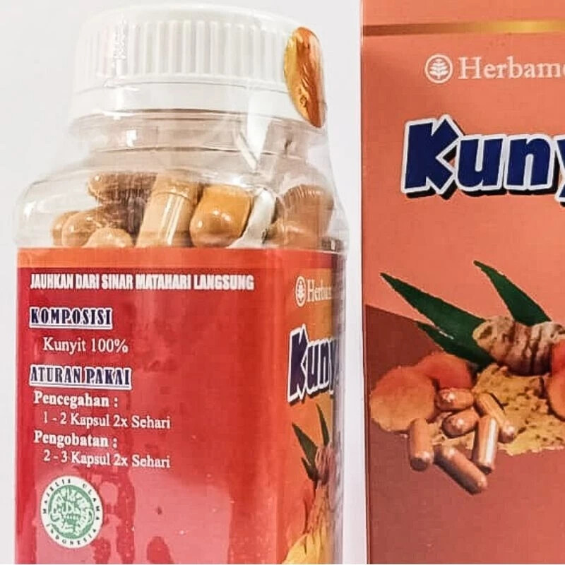 KUNYIT Powder Caps Natural Organic Herb Spices Fresh Pure Hygienic Premium