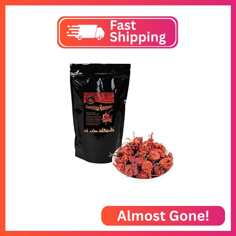 Fiery Farms Carolina Reaper Powder – 2 oz – 1.5M to 2M SHUs Extremely Hot Fine G