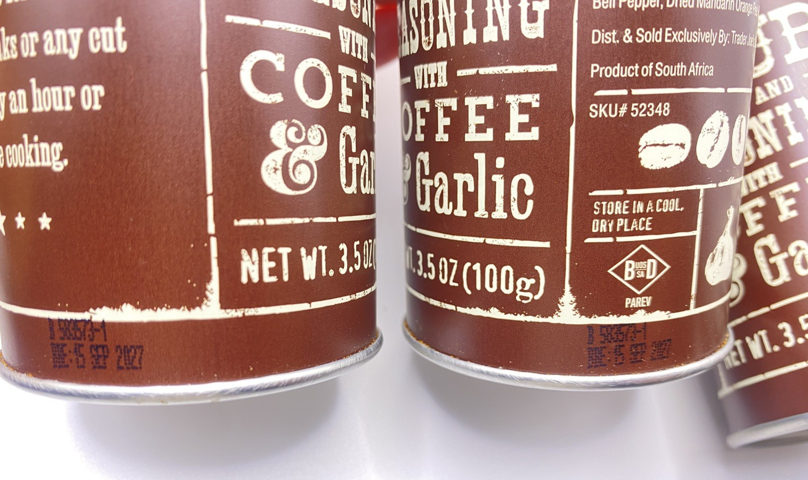 4 Jars Trader Joe’s BBQ Rub and Seasoning with Coffee and Garlic 3.5 oz
