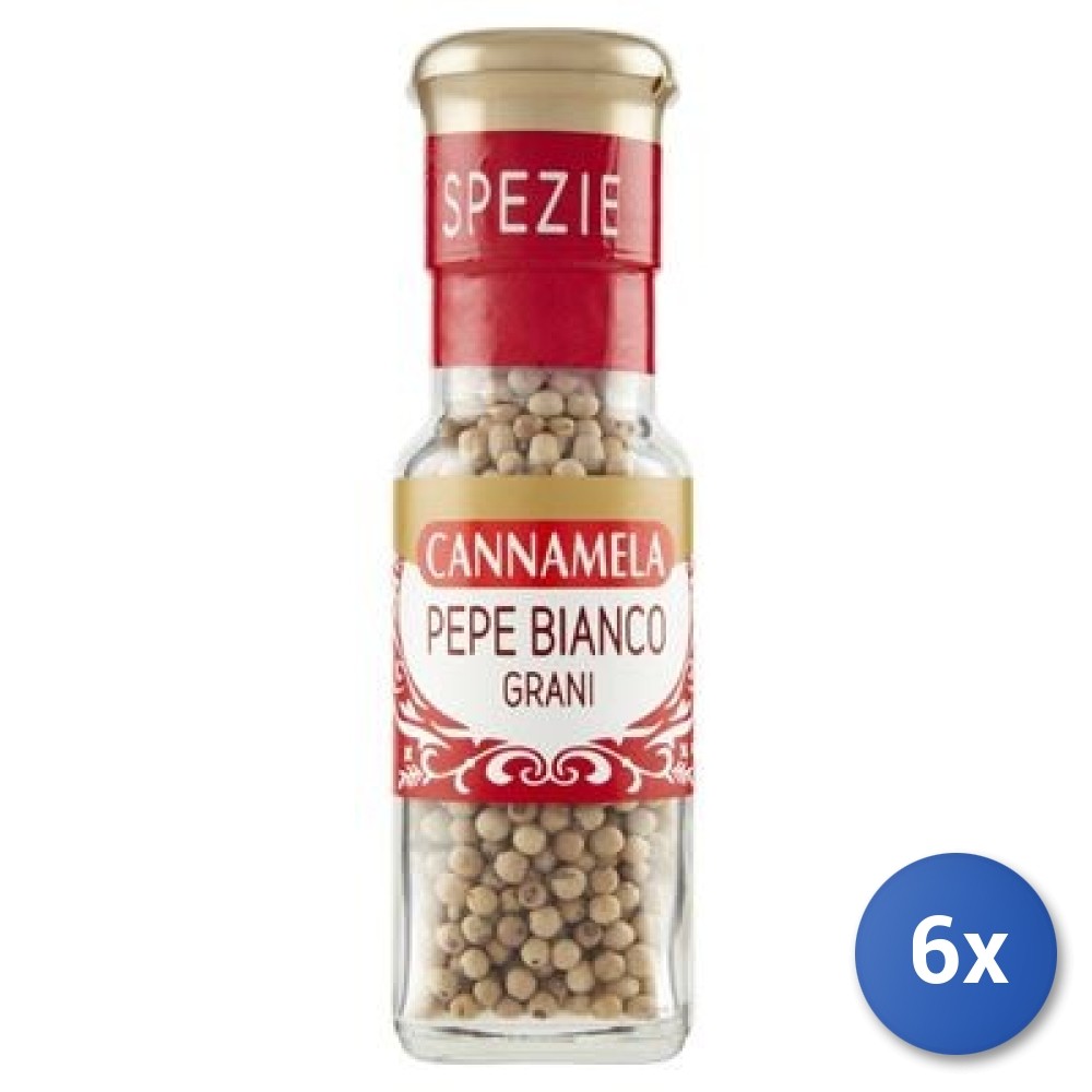 6X Multipack Cannamela White Pepper Grains Gr 32