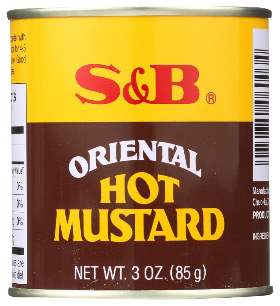 S & B Mustard Powder Oriental Hot ( pack of 3)