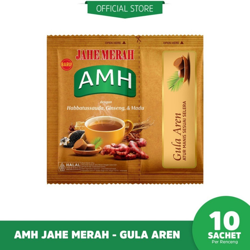 Ginger drink powder with palm sugar 10 sachets x 20g cozy aroma ritual