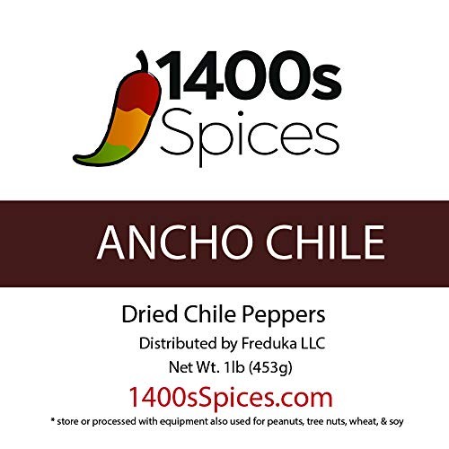 1lb Ancho Chili Dried Peppers, Whole Dried Chile Mexican Peppers, Dried Mexic…