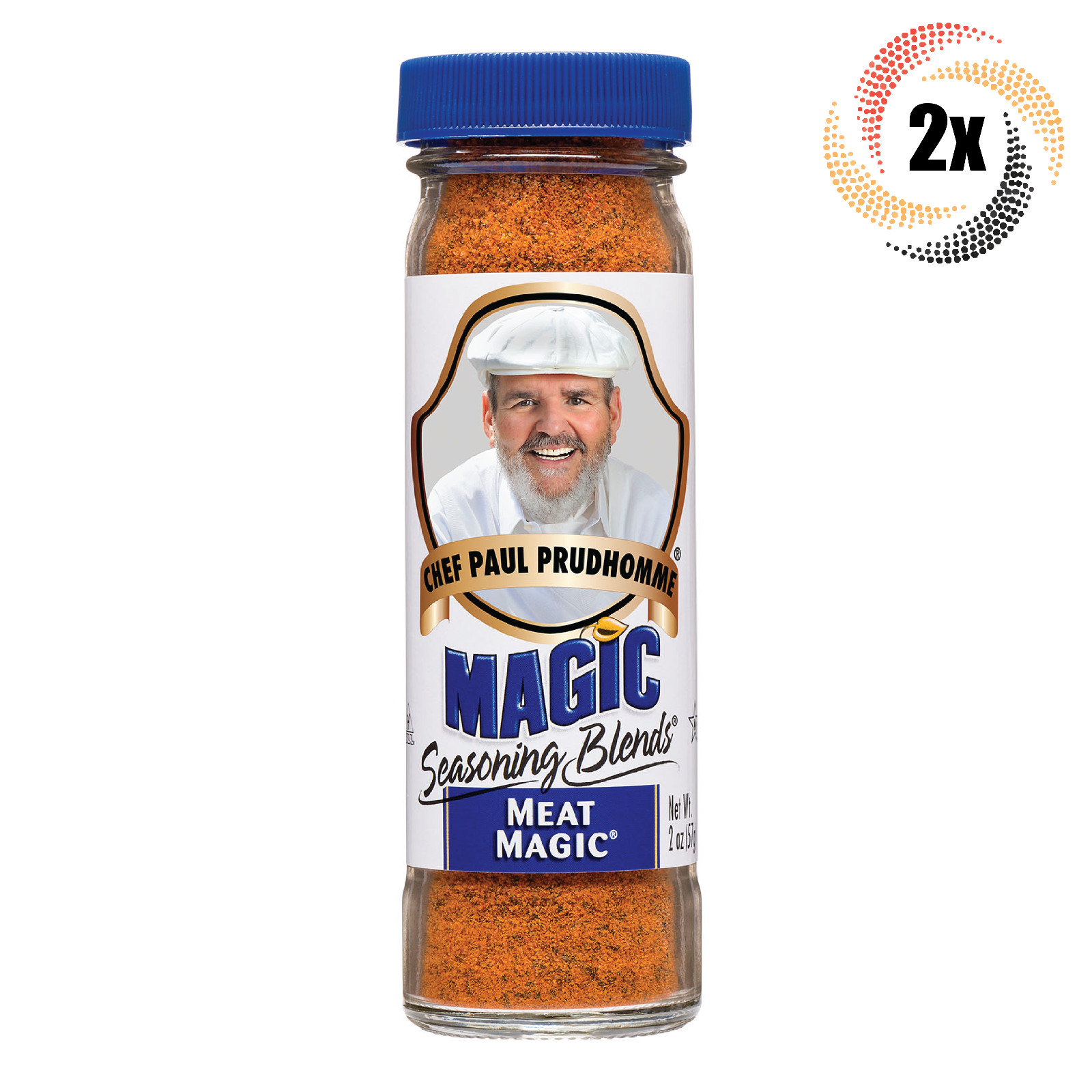 2x Shakers Chef Paul Prudhomme Magic Meat Seasoning Blends | 2oz