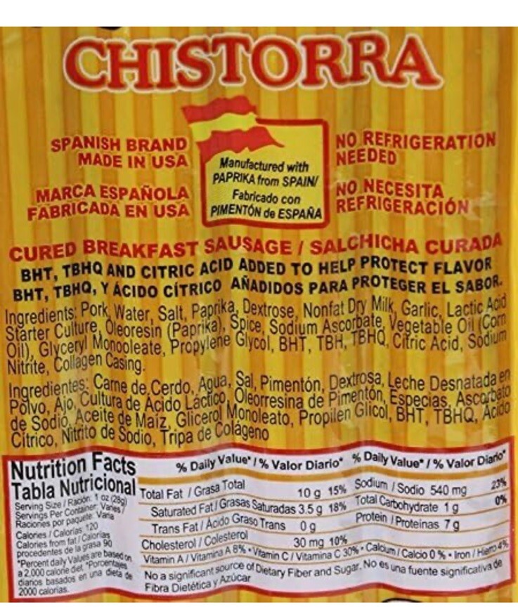Chistorras El Quijote 7 Oz (24 Pack)