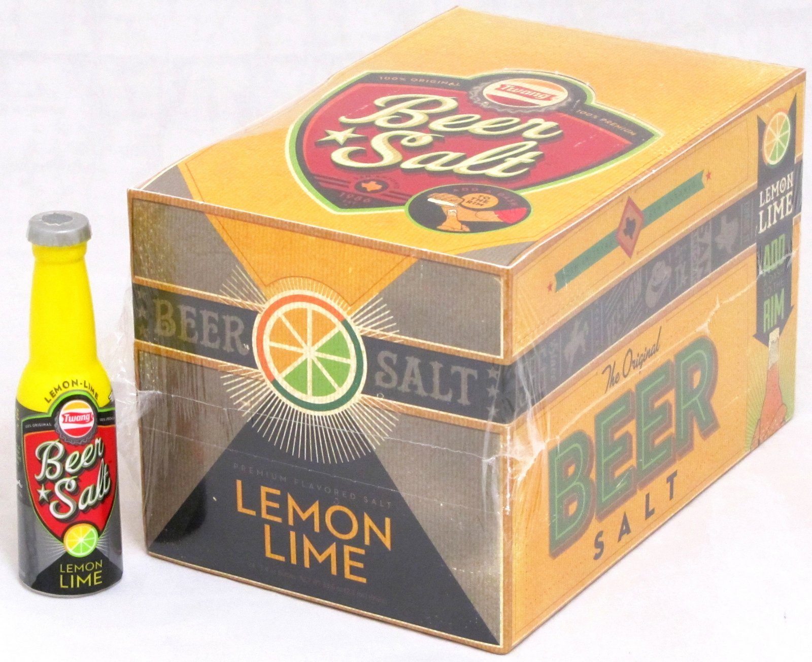 Twang the Original Beer Salt Lemon Lime 1.4 oz Bottles Bulk 24 Count Box