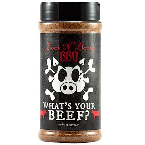 Loot N Booty – What’s Your Beef Dry Rub – Competition Seasoning – 14 oz.