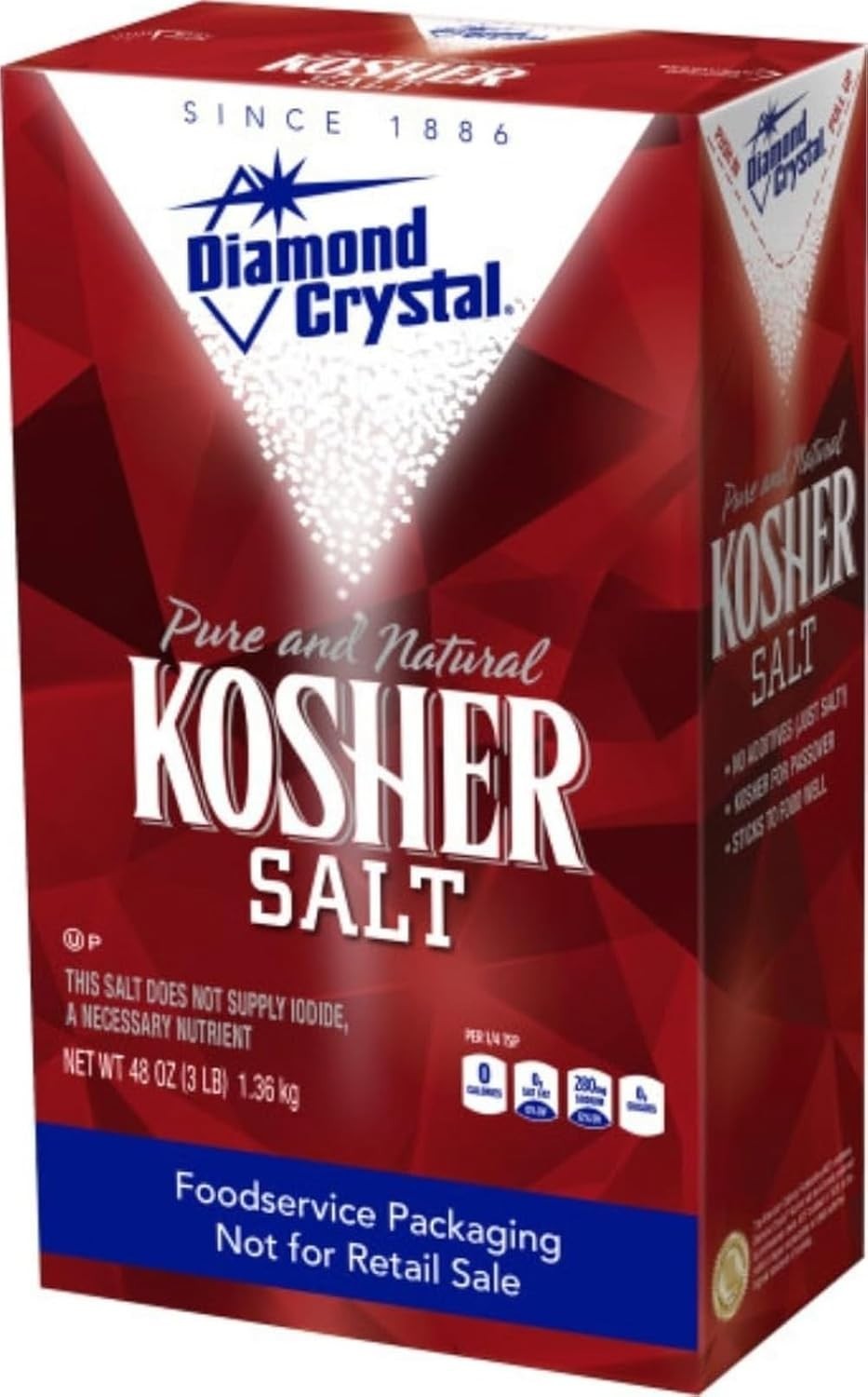 Kosher Salt – Full Flavor, No Additives – Pure and Natural Since 1886 Restaur…
