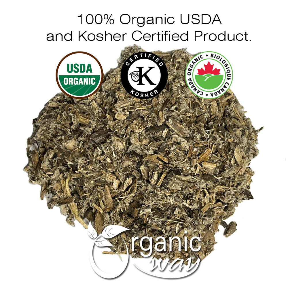 Organic Way Burdock Root Cut & Sifted – Herbal Tea | Kosher & USDA Certified