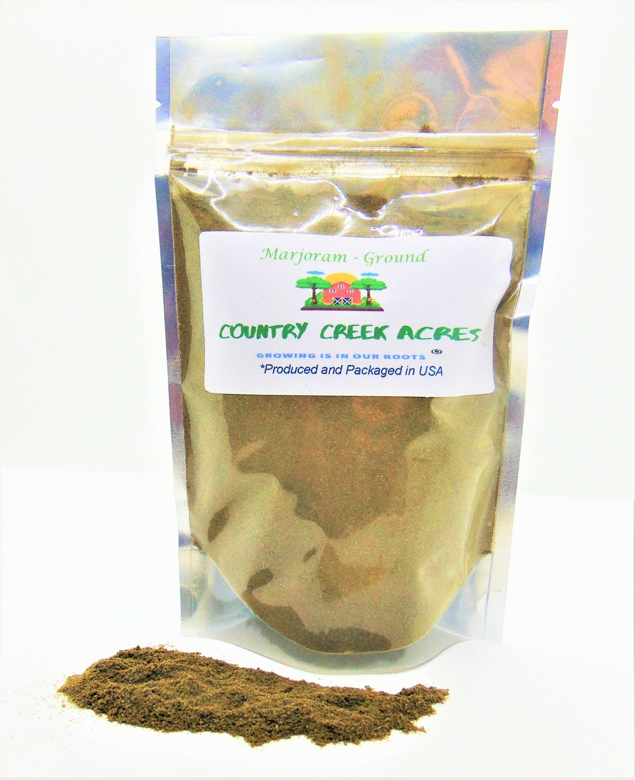 12 oz Ground Marjoram Seasoning- Sharp & Somewhat Bitter. – Country Creek LLC
