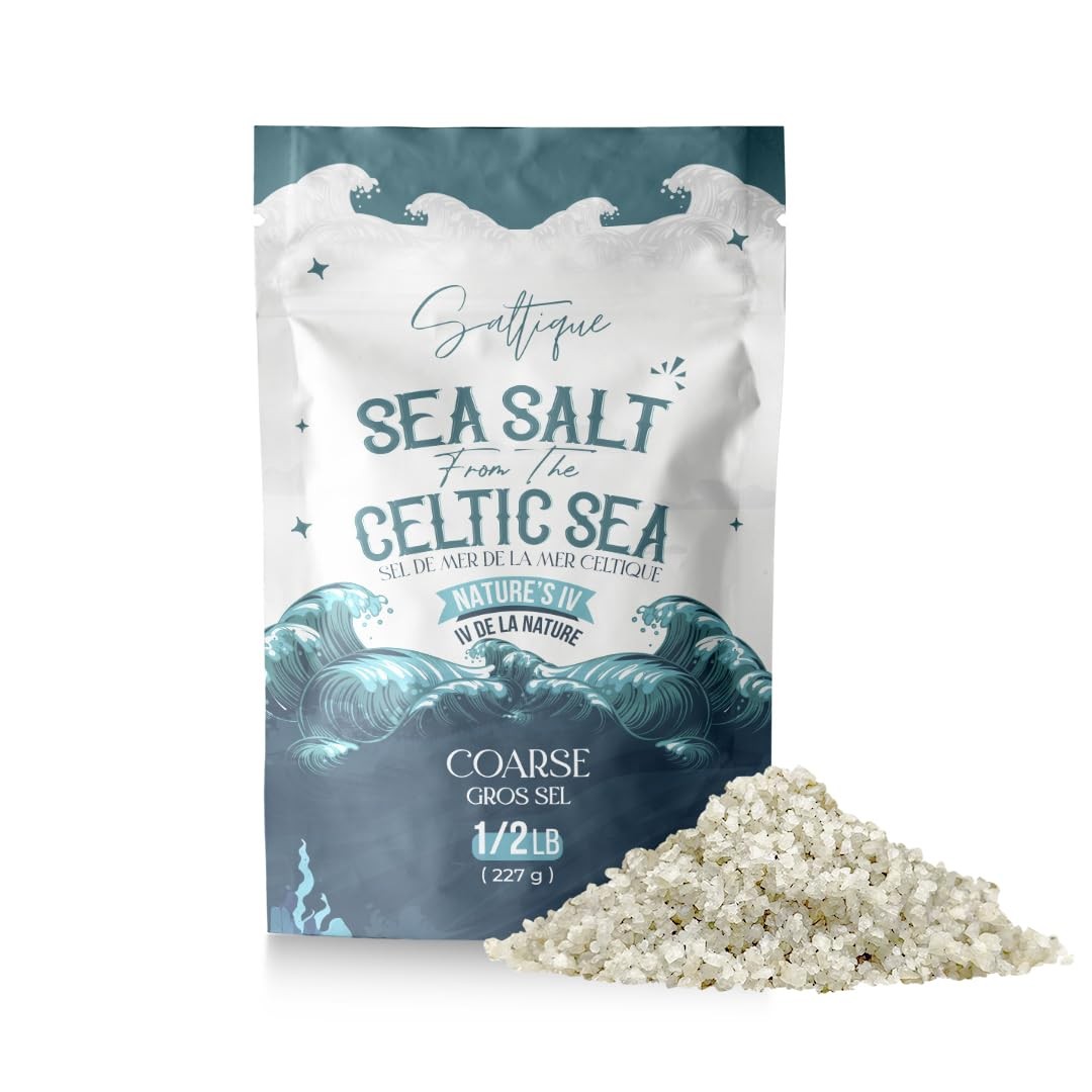French Grey Sea Salt from the Celtic Sea Coarse- 100% Unrefined & Unprocessed- H
