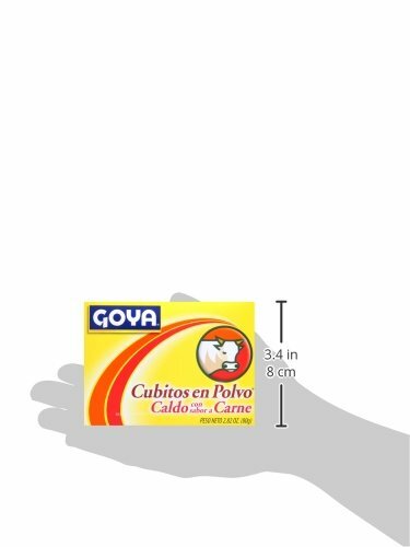 3 Goya Beef Flavored Powdered Bouillon /Cubitos-Polvo-Beef 2.82 oz (3 Pack)
