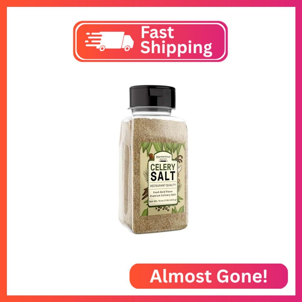 Unpretentious Celery Salt (2 Cups), Restaurant Quality, Traditional Seasoning, B