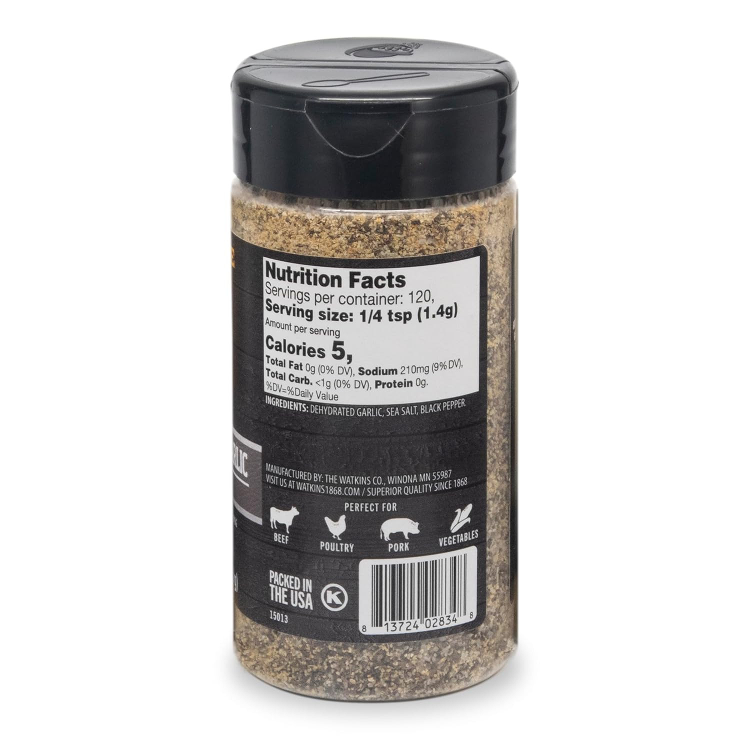 Cracked Pepper Garlic Seasoning & Rub 5.9 Oz